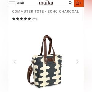 NWT MAIKA COMMUTER TOTE - ECHO CHARCOAL